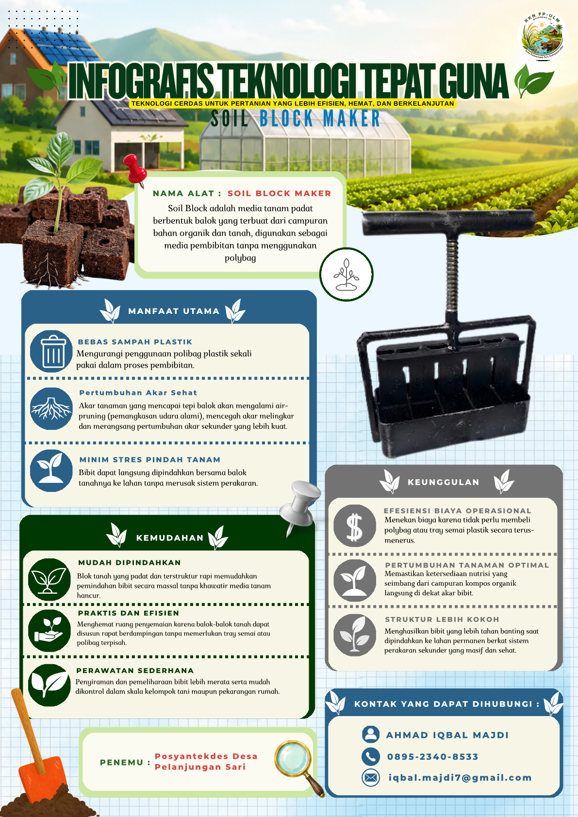 Pelanjungan Sari Soil Block Maker